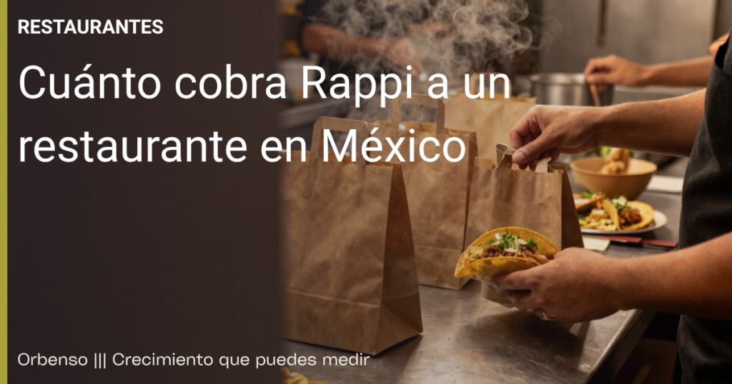 Cuánto cobra Rappi a un restaurante en México: desglose de la comisión